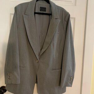 ELOQUII Grey Blazer Size Plus 24